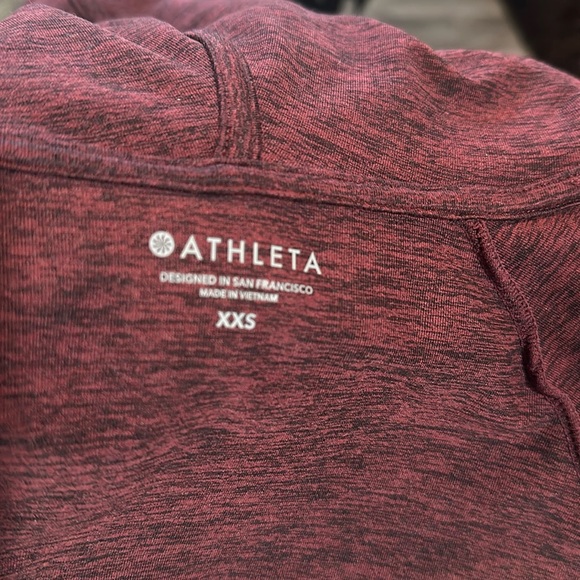 Athleta Top with thumb cutouts and hood - Picture 8 of 9